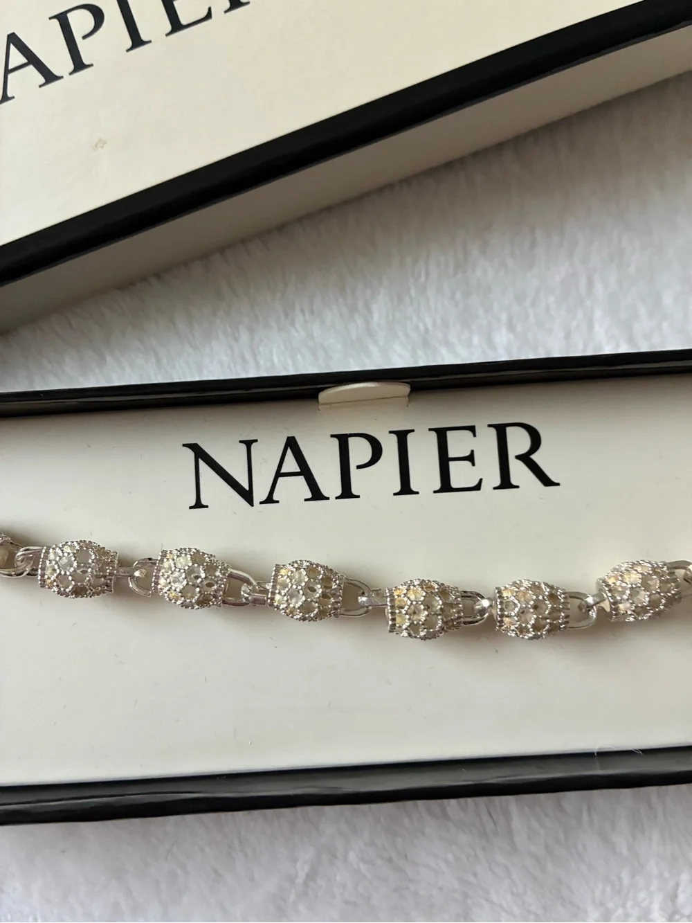 Napier Silver Link Bracelet